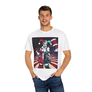 Abstract Harley Quinn T-Shirt | Unisex Garment-Dyed T-shirt FREE SHIPPING - Picture 1 of 29