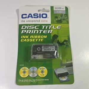Casio Silver Ink Ribbon Cassette TR-18SR for CD/DVD Disc Title Printer - Picture 1 of 6