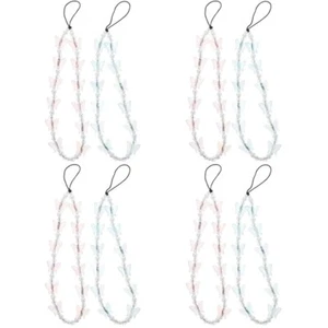 4 Pack Mädchen Telefon-Anhänger Perlenbesetzter Handyriemen-Anhänger - Zdjęcie 1 z 12