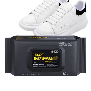 80pcs Sneaker Shoe Wipes Quick Wipes Dirt Cleaner for Shoes Bags Car Seat - Picture 1 of 12