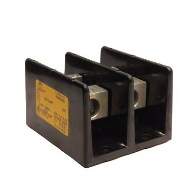 Bloque de distribución de energía Cooper Bussman 16421-2, 2 polos, 1x6, 600V 310A Foto 1 de 4