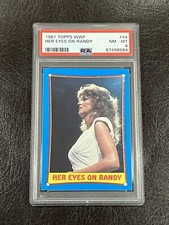 1987 Topps WWF Miss Elizabeth Her Eyes On Randy Savage #44 PSA 8 NM-MT RC HOF 