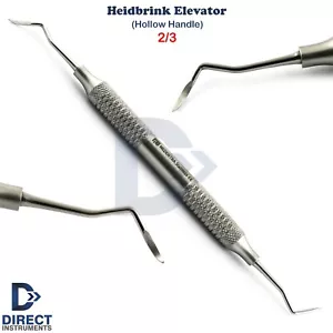 Heidbrink Elevator 2/3 Dental Root Tip Pick Oral Surgery PDL Tools Hollow Handle - Picture 1 of 5