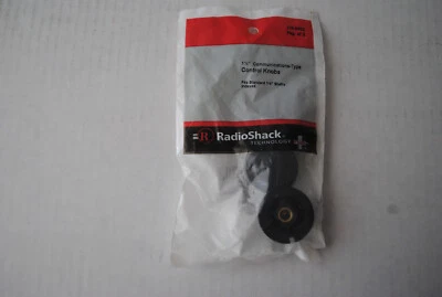 RadioShack 1 1/2" Communications-Type Control Knobs 2pack NEW 274-0402 - Image 1 of 2
