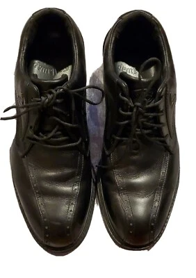 Callaway 男式黑色皮革系带柔软 T562 鞋码 9.5 英国 8.5 — 第 1/4 张图片