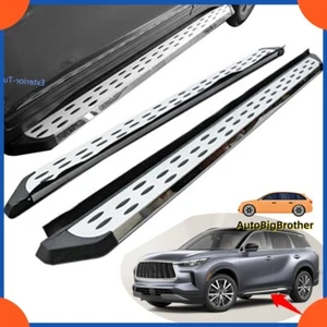 Fits Infiniti QX60 2022 2023 Running Boards Side Steps Nerf Bar Protector Pedal - Picture 1 of 13