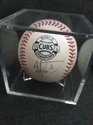 Albert Almora Chicago Cubs 2016 WS Champs Baseball - Fanatics/MLB COA Foto 1 de 4