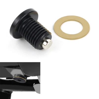 Tapón de drenaje de aceite magnético de acero apto para Kawasaki Vulcan 800 95-06/Vulcan 88 90-95 Foto 1 de 4