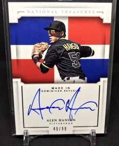 ALEN HANSON RC 2015 PANINI NATIONAL TREASURES ROOKIE AUTO#49/99!PIRATES 2B/OF RC - Picture 1 of 1