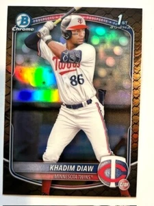Khadim Diaw 2025 Bowman Rettiliano Rifrattore 1° Prospetto #BCP-77 Gemelli - Foto 1 di 2