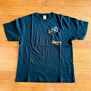 Road Runner & Wile E Coyote Warner Bros WB Studio Store 1999 Black T-Shirt Tee L - Picture 1 of 17