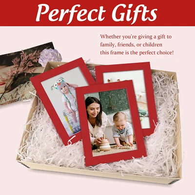 Set of 3 Rainbow Colored Photo Picture Collage Frame High Definition Glass - Image 1 of 4