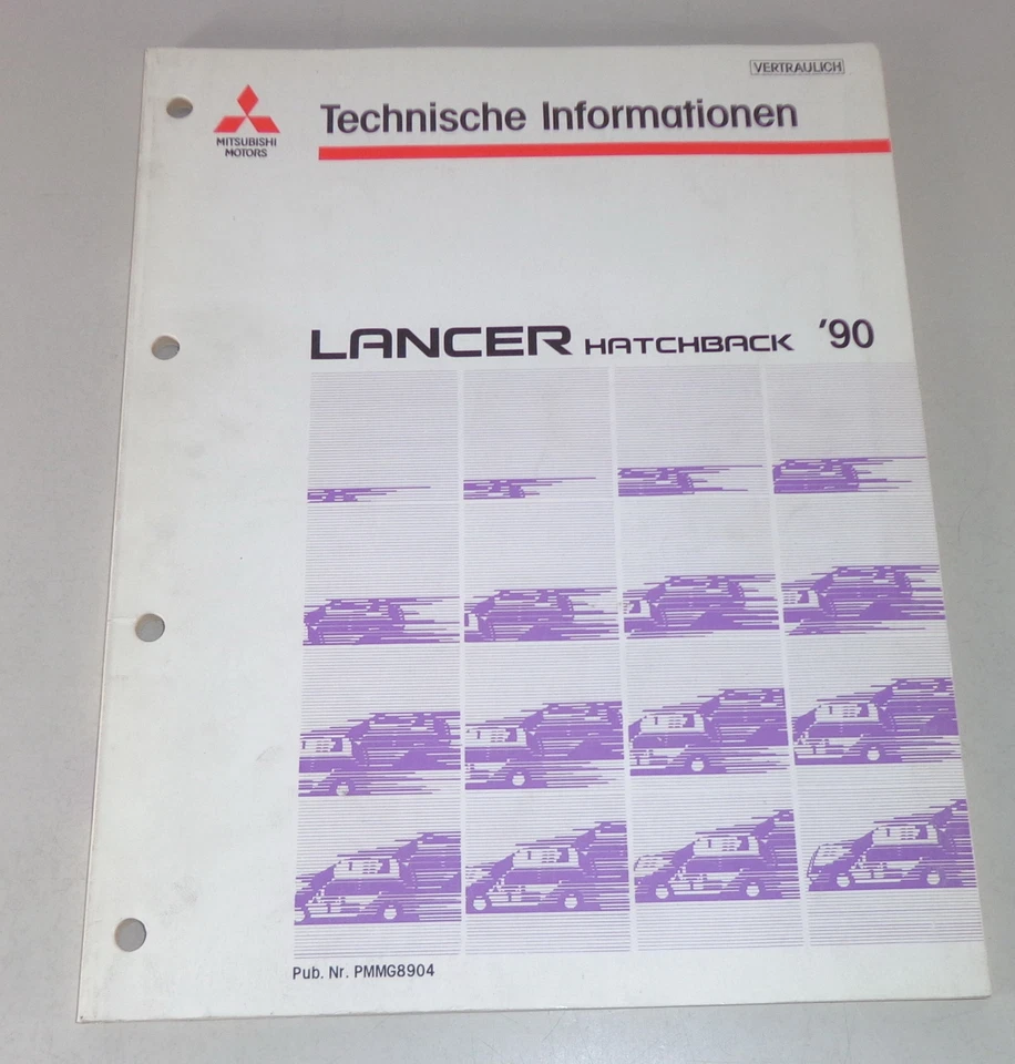 Manual De Taller Información Técnica Motor Mitsubishi Lancer Hatchback Año 1990 - Imagen 1 de 1
