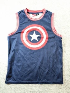 Captain America Shield 41 Mad Engine Marvel Tank Top Jersey Medium - Picture 1 of 7