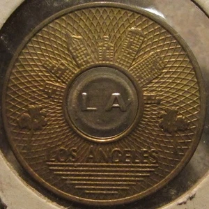 1993 Los Angeles, CA Bi-Metal Transit Bus Token - Calif. California - Picture 1 of 2
