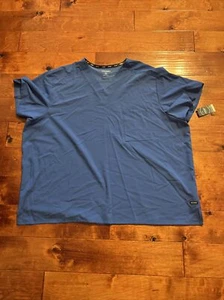 Jockey Men/Women Classic Unisex One Pocket Stretch Scrub V Neck 2200 Royal 3X - Picture 1 of 4