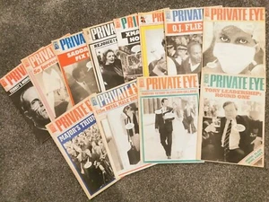 12 PRIVATE EYE MAGAZINES FROM THE 1990s GOOD CONDITION FOR THEIR AGE - Picture 1 of 1