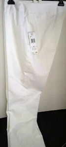 NEW Size 6 Evan-Picone White Lined PANTS 98% Cotton 2%Elastane - Picture 1 of 4