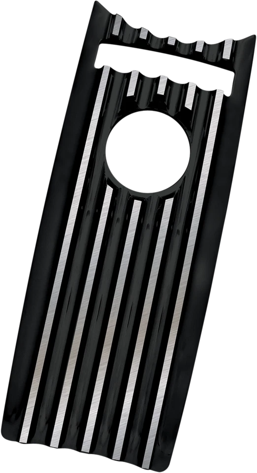 Cubierta de inserción de tablero negra con aletas Covingtons Customs Harley Road King FLHR 08-17 Foto 1 de 1