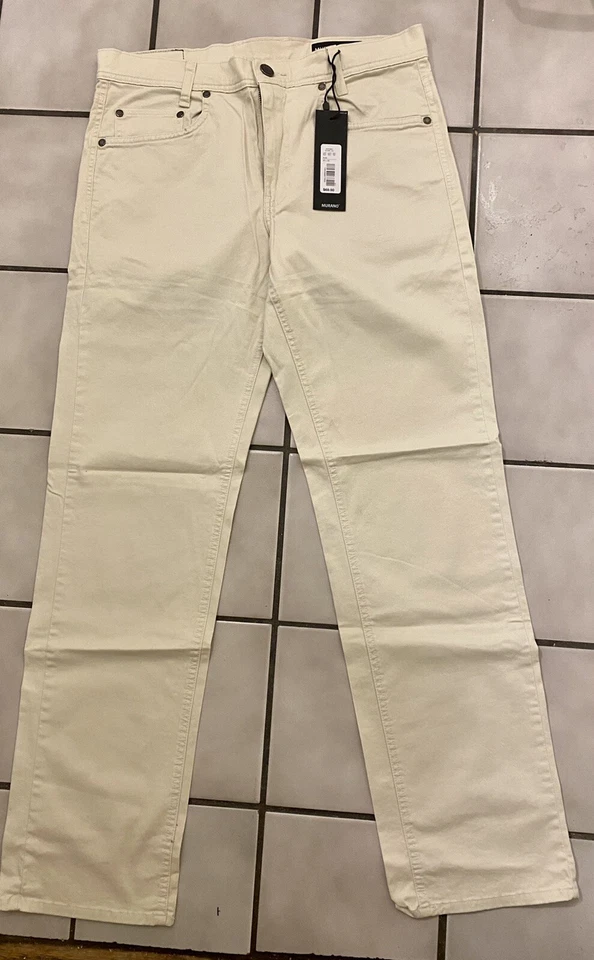 Pantalón informal de Murano ajustado de 5 bolsillos 32x32 satén elástico súper suave Foto 1 de 4