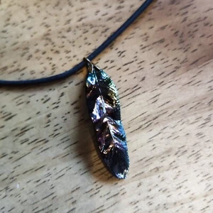 Pendant Necklace Australian Eucalyptus Collection 70cm Nickiel, Copper, Leaf - Picture 1 of 5