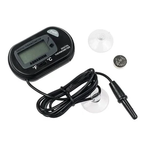 LCD Digital Aquarium Thermometer Fish Tank Water Terrarium Temperature Gauge - Picture 1 of 11