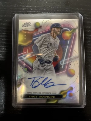 2023 Topps Cosmic Chrome Autographs Trey Mancini #CCA-TM (AU) - Image 1 of 2
