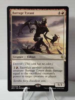 x1 Barrage Tyrant NM 127 BFZ Battle for Zendikar Magic The Gathering MTG  - Image 1 of 2