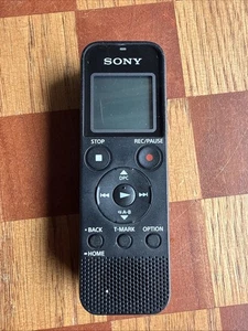 Sony ICD-PX370 Black Portable Digital Voice IC Recorder Used - Picture 1 of 14