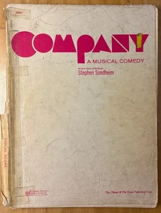 "COMPANY" Original Vocal Score • Sondheim • 196 Pages - Picture 1 of 7