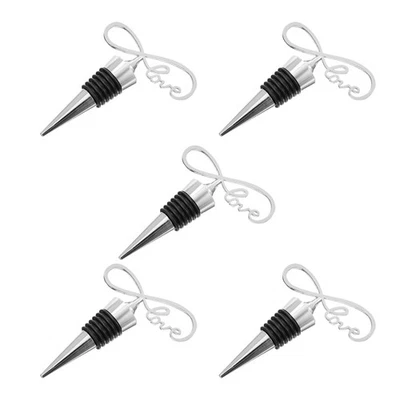 5 pezzi 1 set bottiglia artigianale a prova di polvere (argento) - Immagine 1 di 4