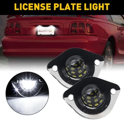 Luz de matrícula LED blanca súper brillante para Ford Mustang 1994 1995-2004 2 piezas Foto 1 de 4