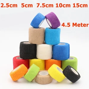 2-15cm breit Sport Knieschoner elastische Bandage selbstklebend Mullband - Picture 1 of 13