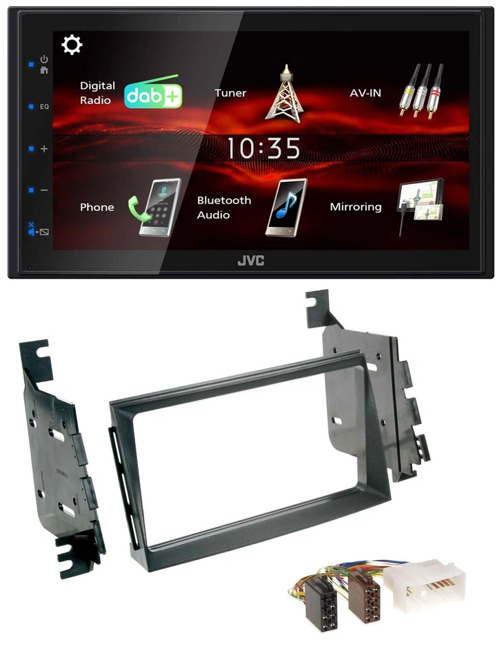 JVC USB Bluetooth MP3 DAB 2DIN Autoradio für Hyundai Azera Japan USA Grandeur 06 - Bild 1 von 4
