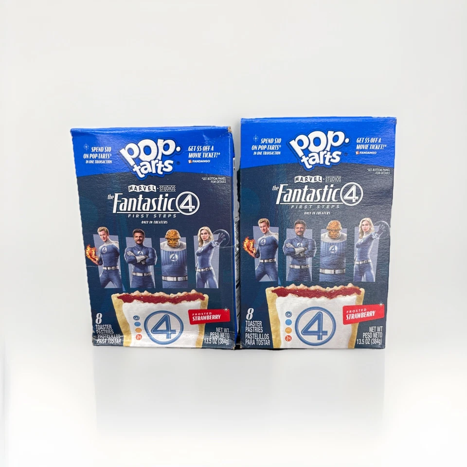 Fantastic Four Pop Tarts Frosted Strawberry Collectors set of 2 - Image 1 of 1
