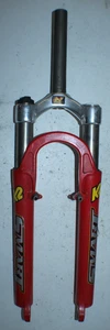 K2 Smart Suspension MTB Fork 26" 11/8" Threadless 175mm Disc Red Fast US Shipper - Picture 1 of 19