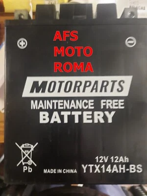 Batteria Minarelli Motorparts YTX14AH-BS Honda XL 600 Lm anno 1986 No Manutenzio