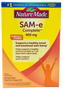 Nature Made 60 Tablets SAM-e Complete 400 mg, Exp:09/27+Free Shipping - Picture 1 of 3