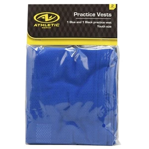Nuevo sin etiquetas Athletic Works Practice Chalecos juveniles golpeo azul fútbol negro - Imagen 1 de 1