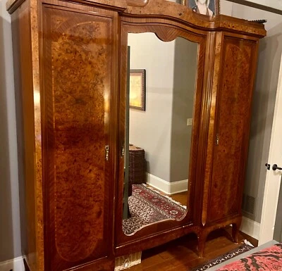 Antique Victorian Triple Armoire - Image 1 of 4
