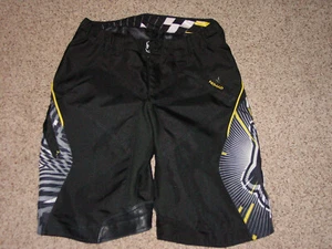 Fox Racing Nomad Skater Black/Yellow Biker BMX Shorts sz 34 - Picture 1 of 8