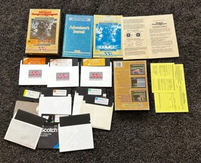 Advanced Dungeons & Dragons Champions Of Krynn For Commodore 64 & 128 COMPLETE - Image 1 of 4