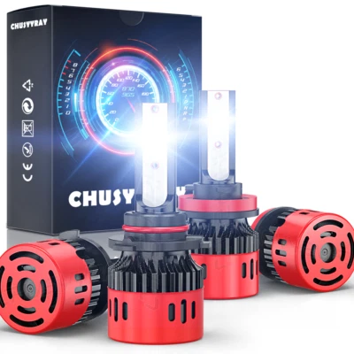 Combo de 4 bombillas LED delanteras de haz alto bajo para Scion iQ 2012-2015 - 6000K Foto 1 de 4