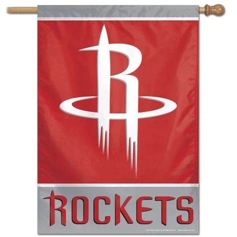 HOUSTON ROCKETS HOUSE FLAG 28"X40" VERTICAL WALL BANNER Cover
