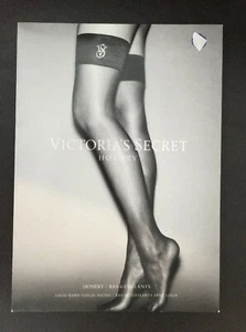 NEW Victoria's Secret Hosiery Bling Logo Band Thigh Highs Large Blue NB7 - Picture 1 of 5