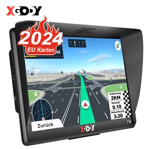 XGODY 7" GPS 8GB 256MB nawigacja urządzenie nawigacyjne samochód ciężarowy samochód osobowy 2024 mapy 3D - Zdjęcie 1 z 13
