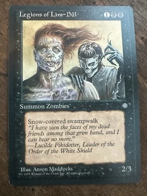 Magic The Gathering Legions Of Lim Dul Summon Zombies Ice Age Creature Common LP - Image 1 of 2