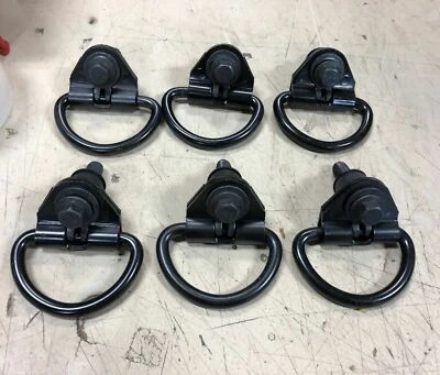 15-24 Ford Transit 150 250 350 Van OEM Black Cargo D-Hooks 3 Pair/Set of 6 - Image 1 of 4