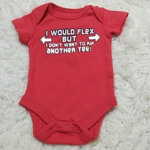 Neugeborene Jungen Muskel T-Shirt Bodybuilder Body Overall Strampler - Bild 1 von 5