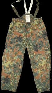 GERMAN ARMY GORETEX TROUSERS XL, 38"- 44", USED MVP, GORE-TEX, FLECKTARN - Picture 1 of 8